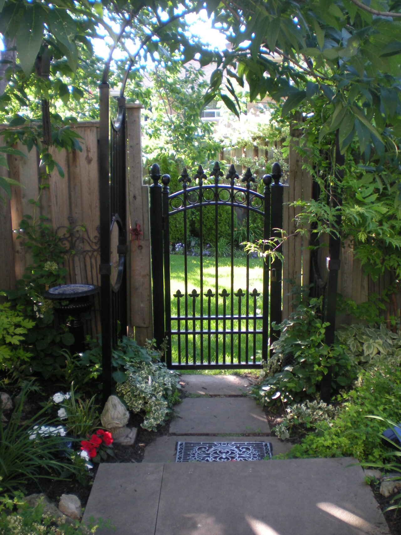 Cast Iron Walkway Gate - Irongate Garden Elements